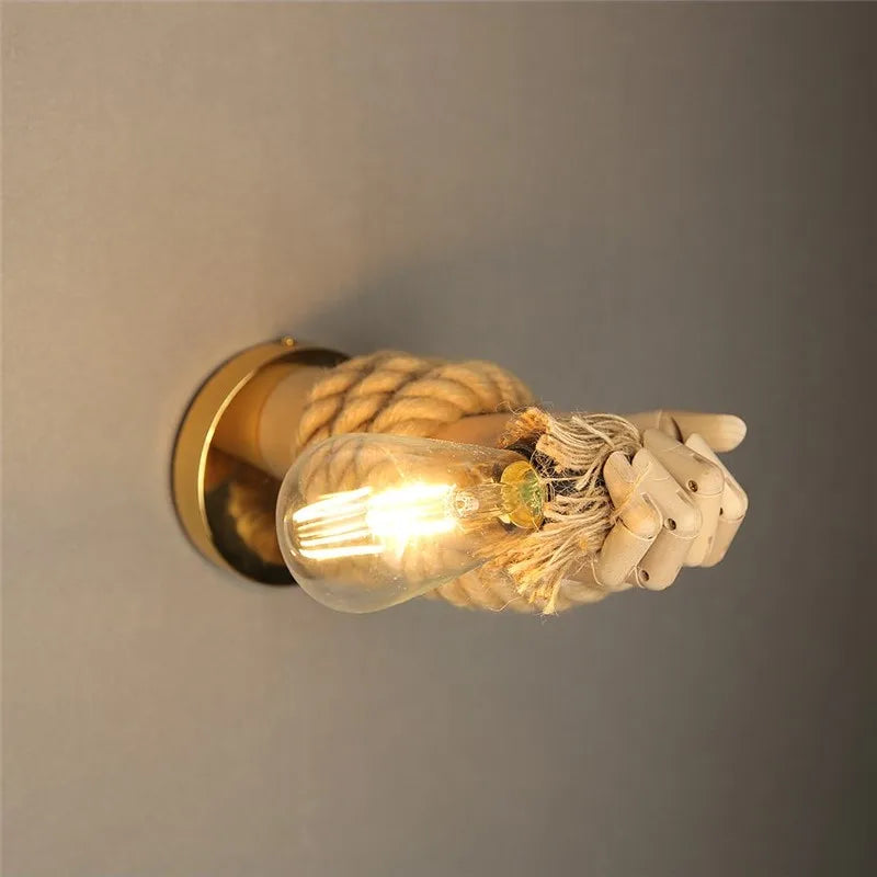 RusticLumina - Lampada da parete industriale retrò