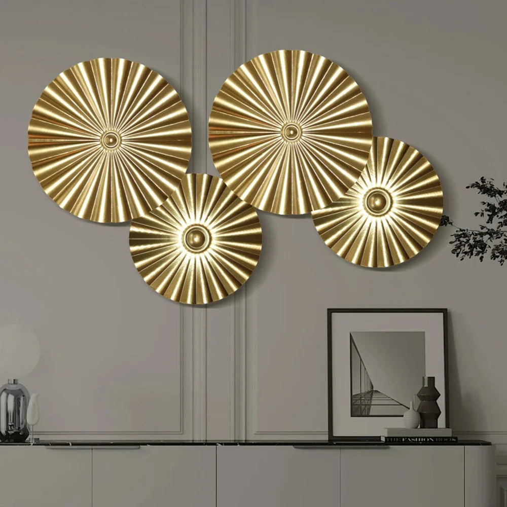LuxeAccent - Appendiabiti da parete in oro nordico