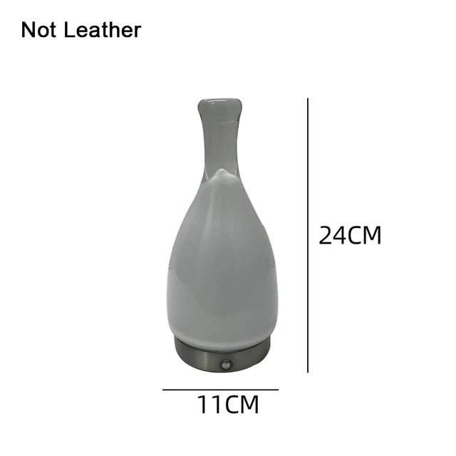 LeatherLuxe - Lampada nordica a bottiglia