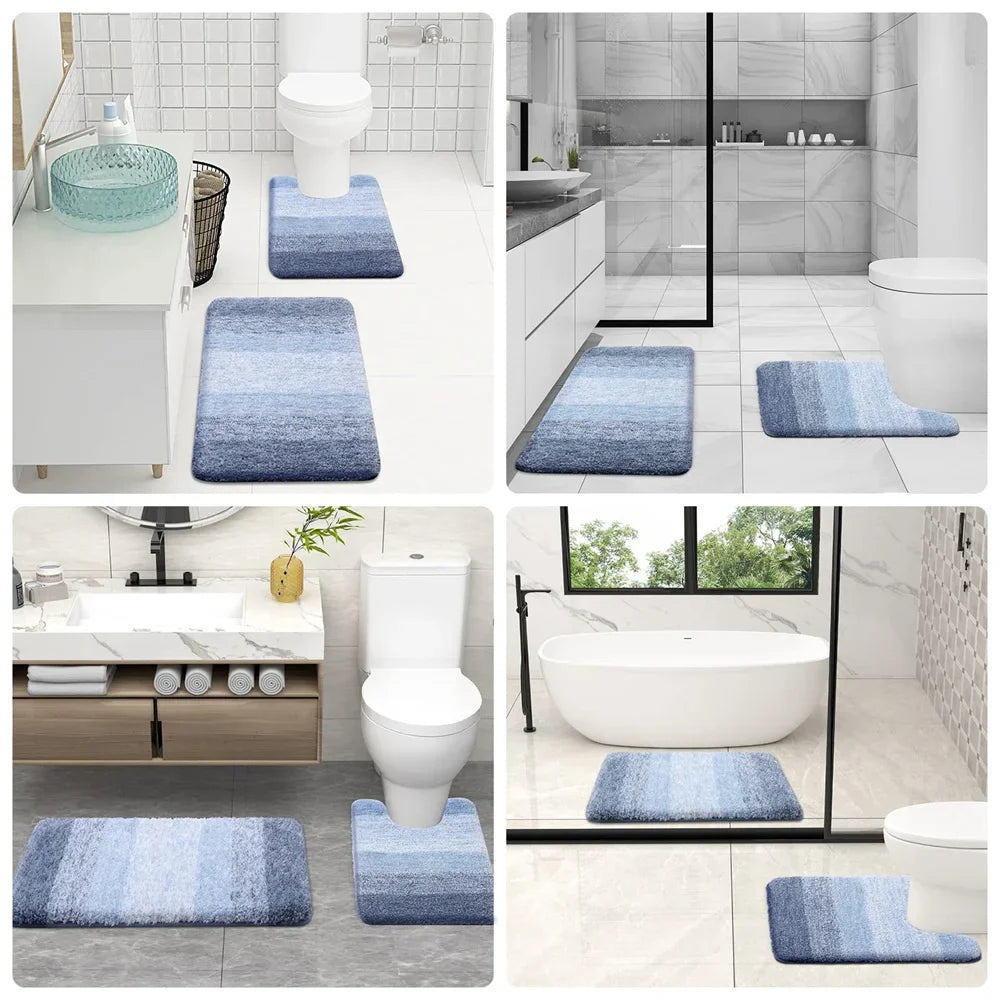 LuxeGlow - Tappeto da bagno in microfibra