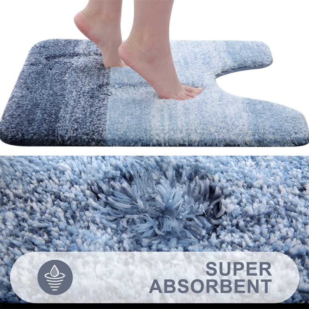 LuxeGlow - Tappeto da bagno in microfibra