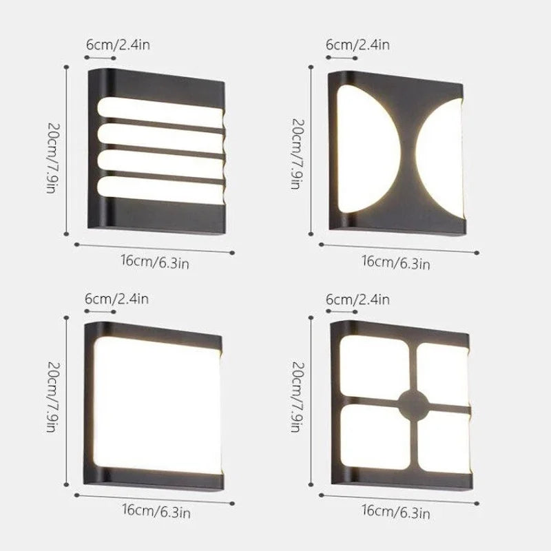 NaturaLite - Luci da parete per esterni impermeabili