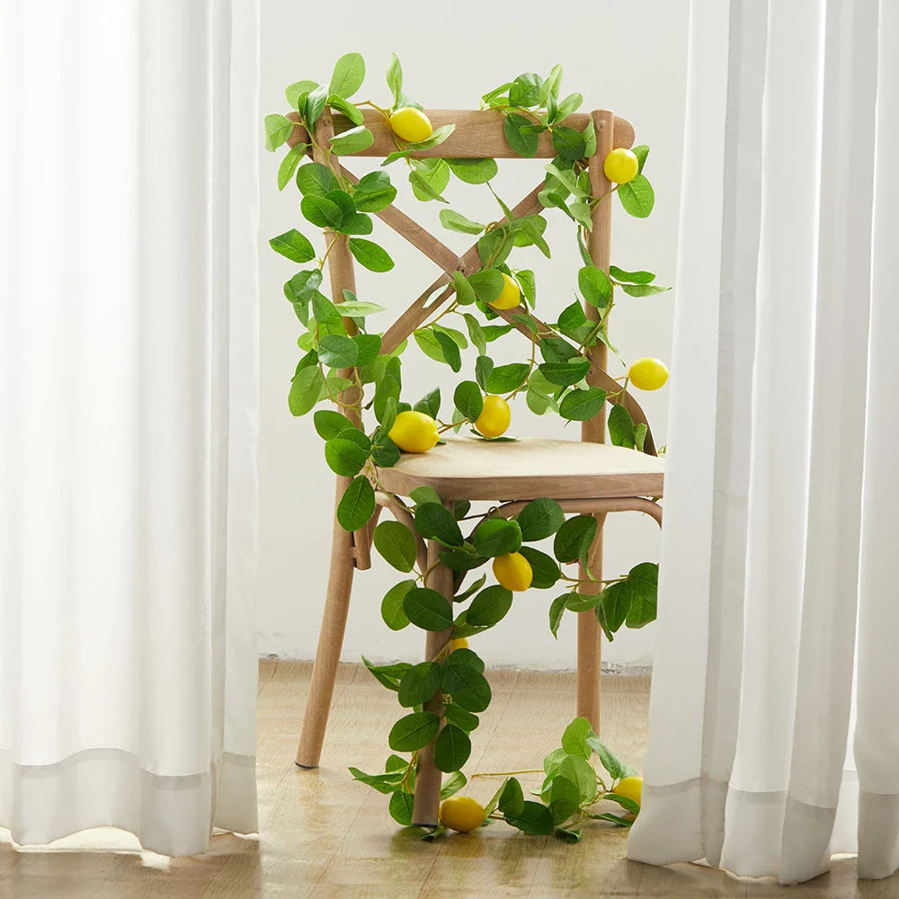 GoldenCitrus - Ghirlanda di limoni artificiali
