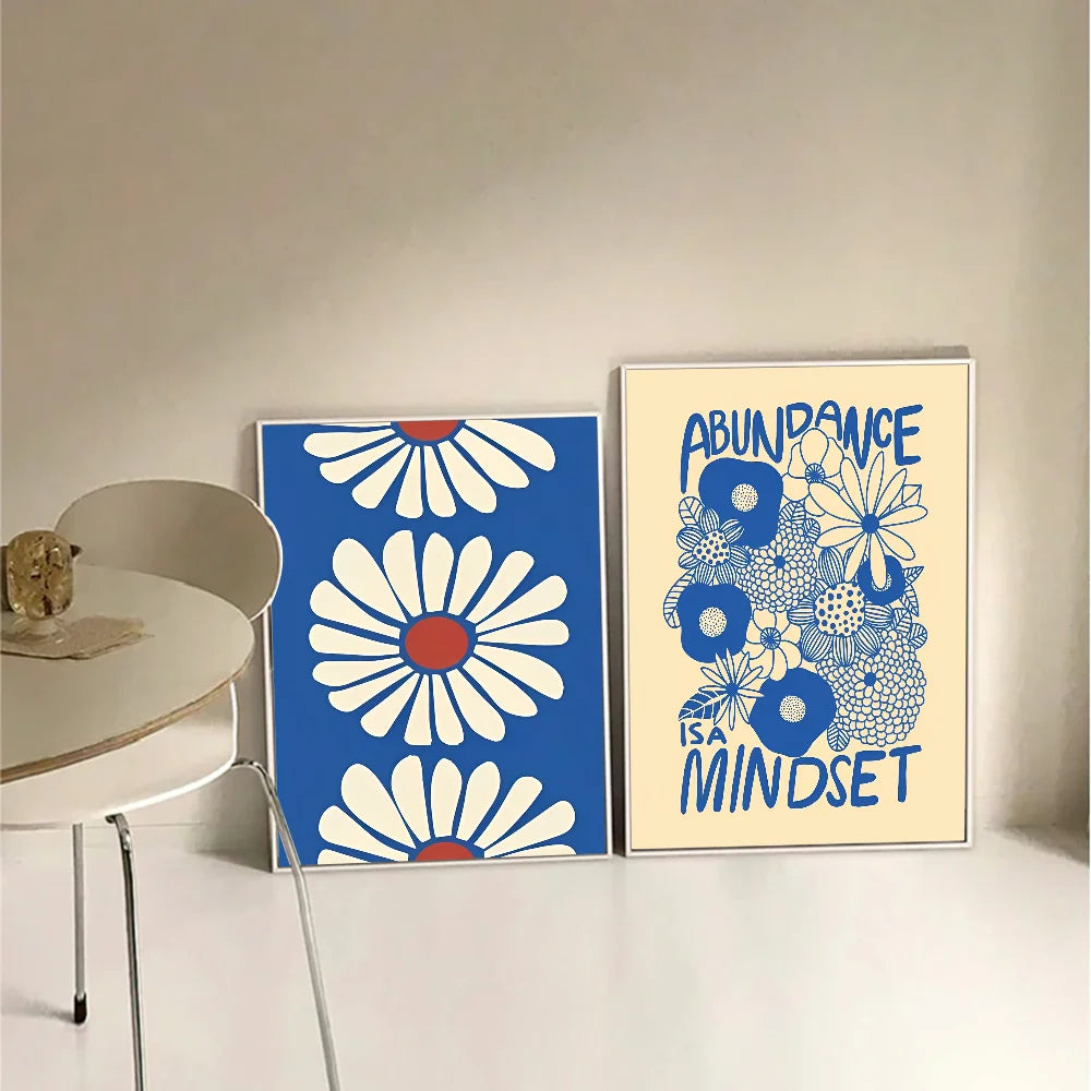 AzureContours | Poster astratti sul tema del blu