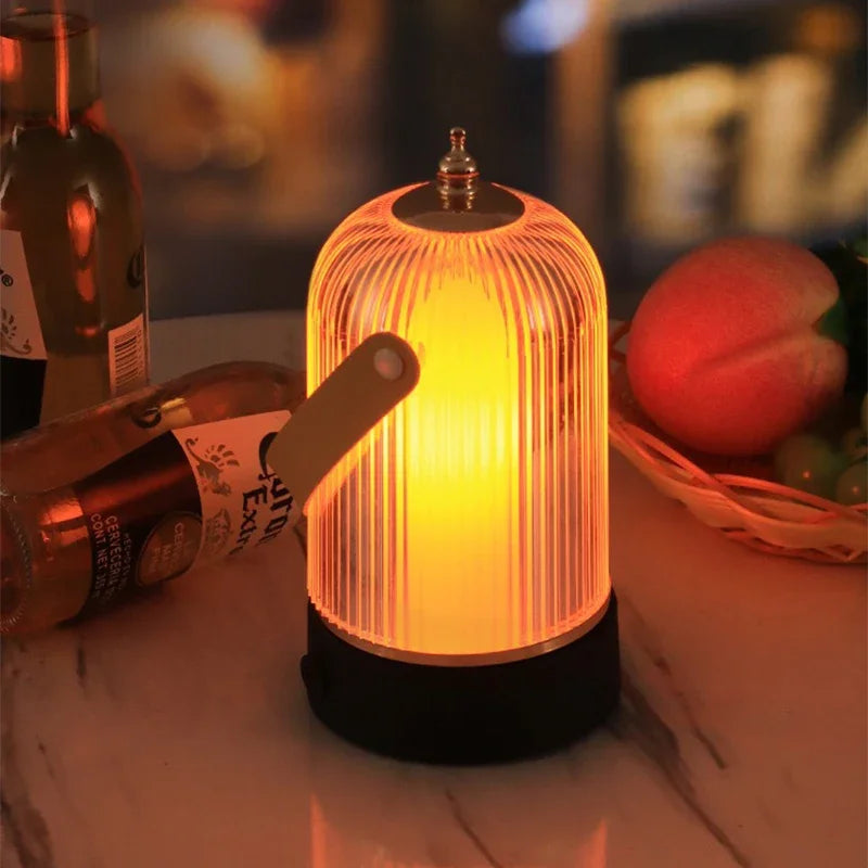 VintageNest | Lampada da tavolo portatile a gabbia per uccelli retrò