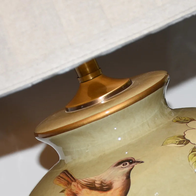 FloralBird | Lampada da tavolo a forma di uccello in ceramica