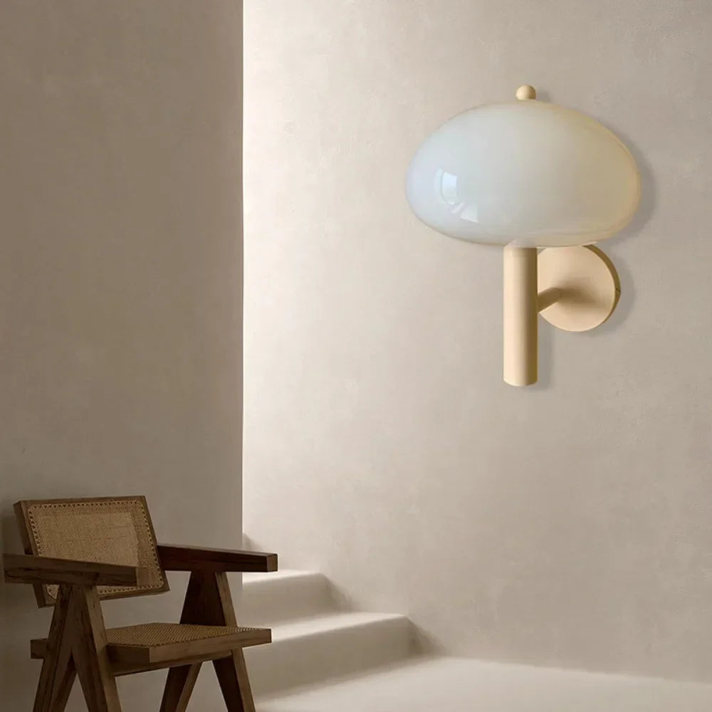 Applique moderna in vetro a fungo