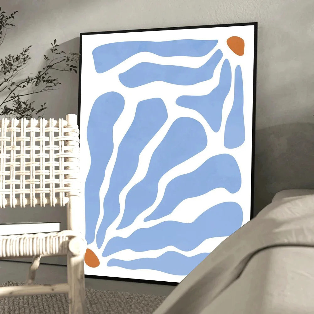 AzureContours | Poster astratti sul tema del blu