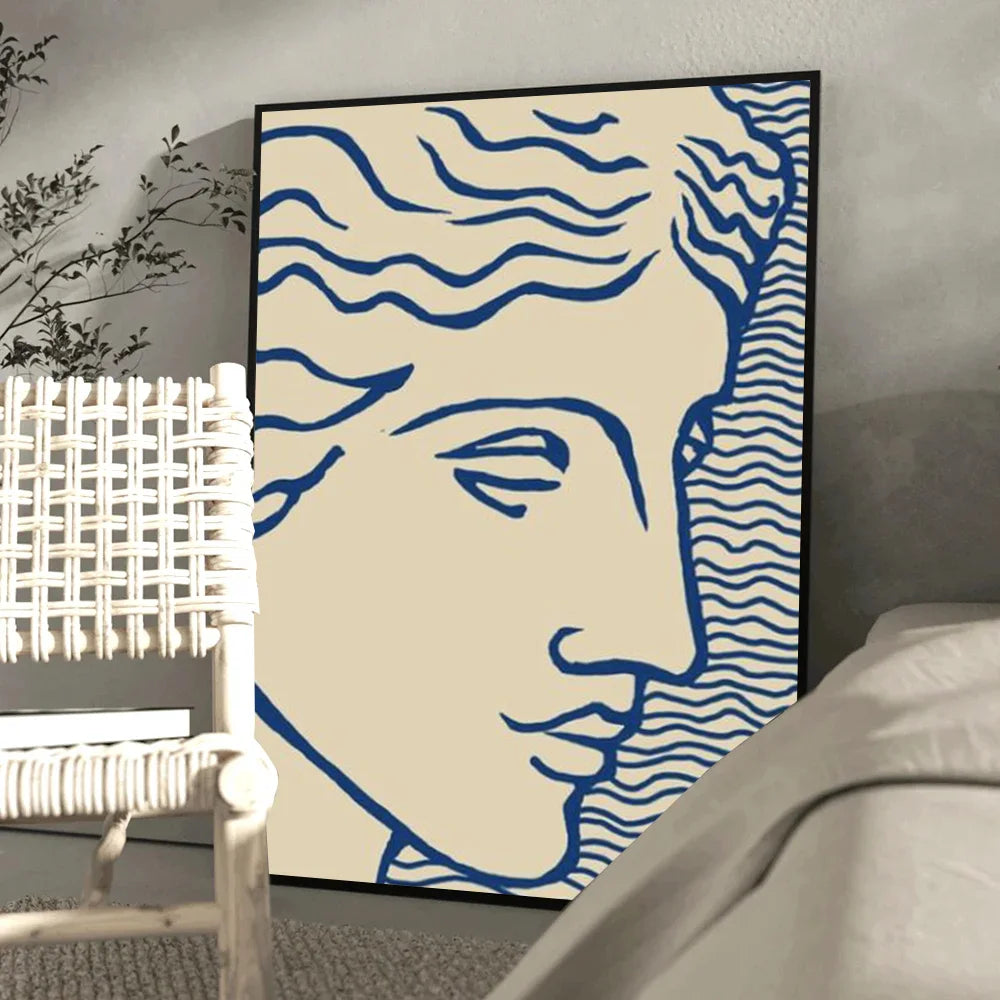 AzureContours | Poster astratti sul tema del blu