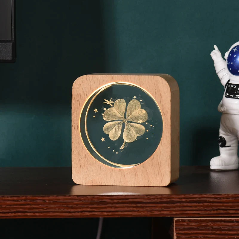 WarmAmbience | Luce notturna in legno 3D