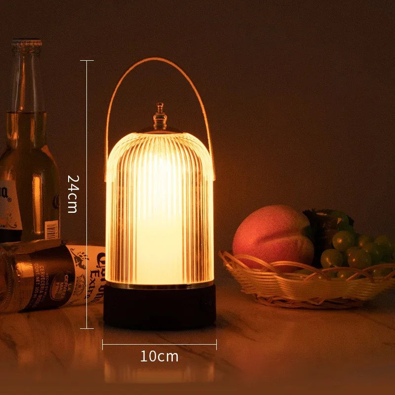 VintageNest | Lampada da tavolo portatile a gabbia per uccelli retrò