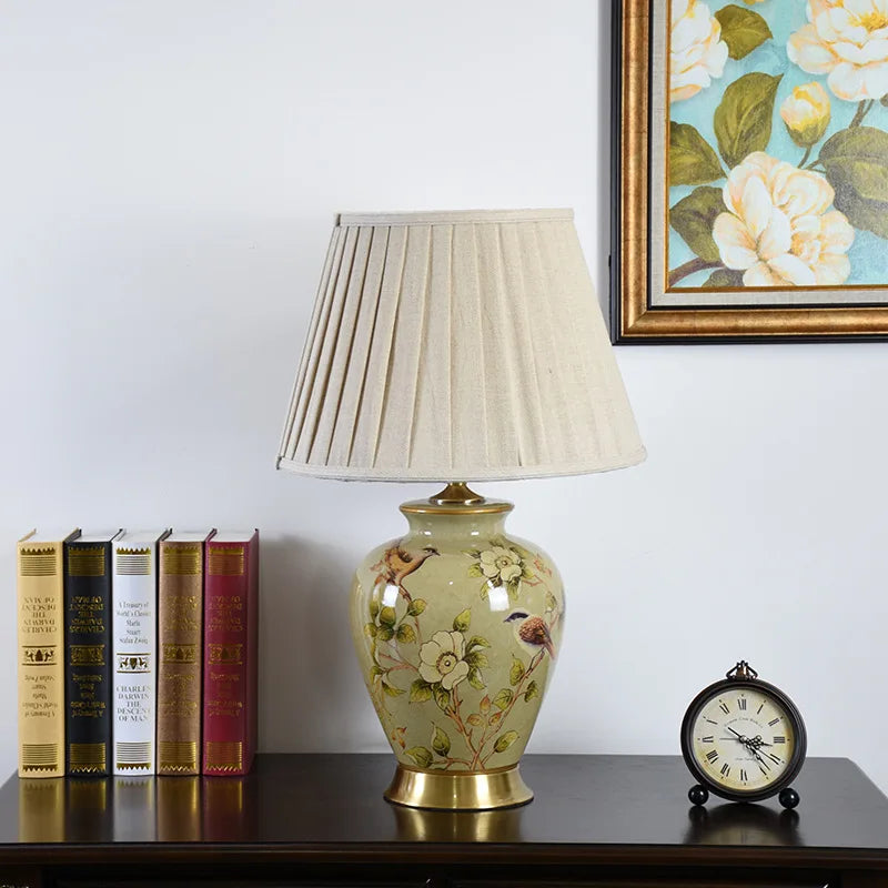 FloralBird | Lampada da tavolo a forma di uccello in ceramica