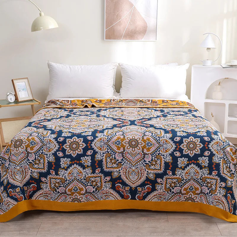 BohemiaCotton | Coperta in cotone morbida e rinfrescante