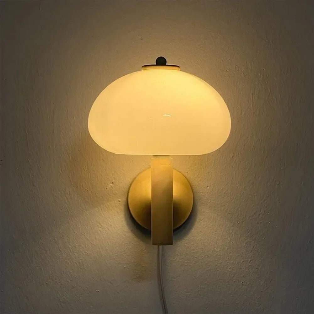 Applique moderna in vetro a fungo