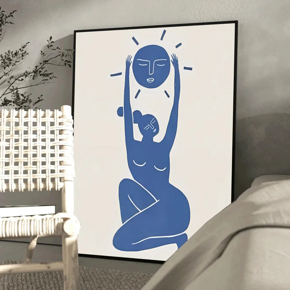 AzureContours | Poster astratti sul tema del blu