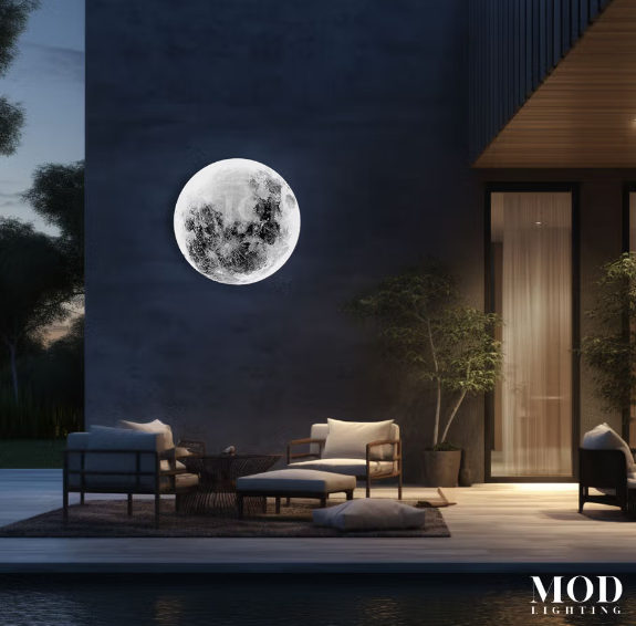 Luna-lampada moderna