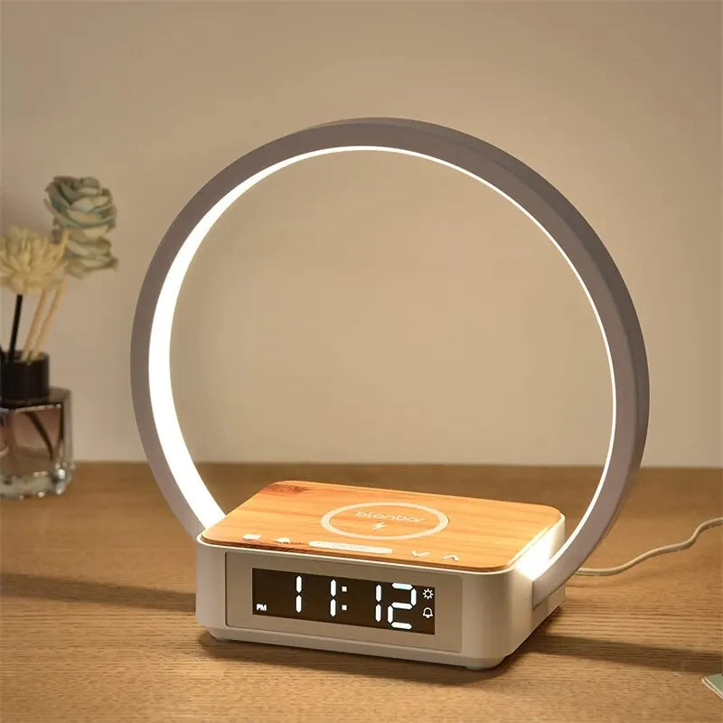 BedsideLuxe | sveglia senza fili a luce tonda