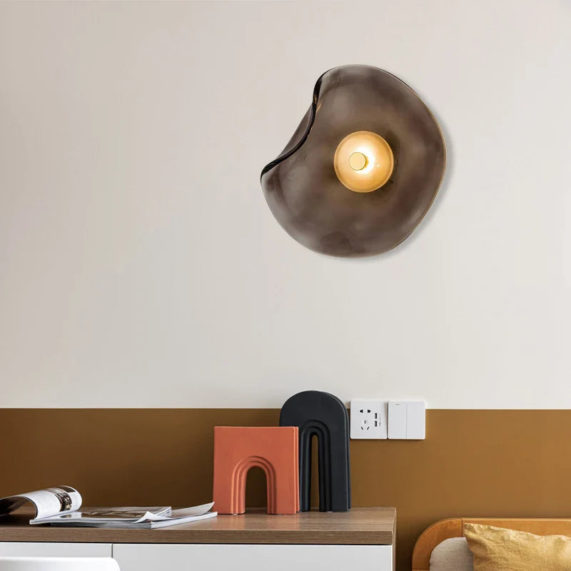 Applique minimalista in vetro nordico