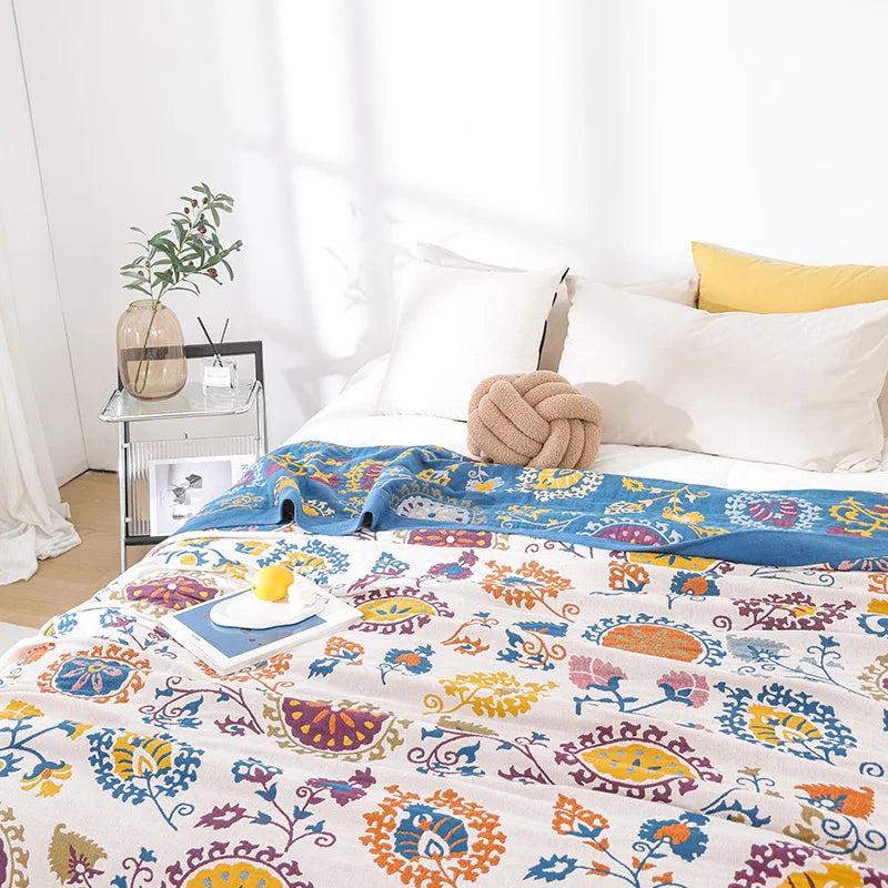BohemiaCotton | Coperta in cotone morbida e rinfrescante