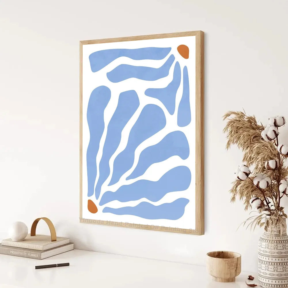 AzureContours | Poster astratti sul tema del blu