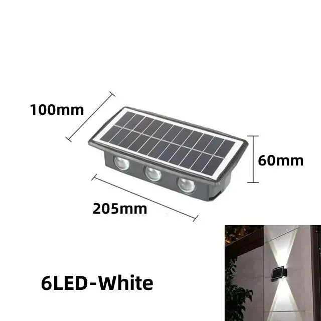 SolarStream - Lampada da parete a LED ad energia solare