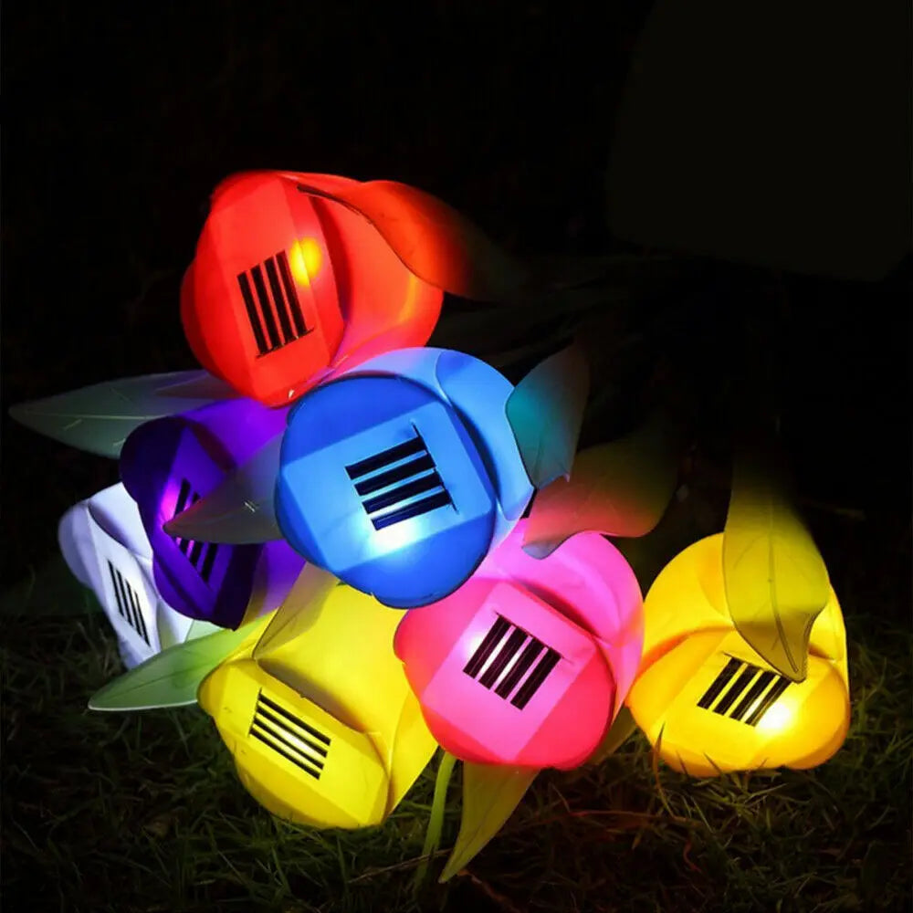 PetalGlow - Luci solari per fiori di tulipano