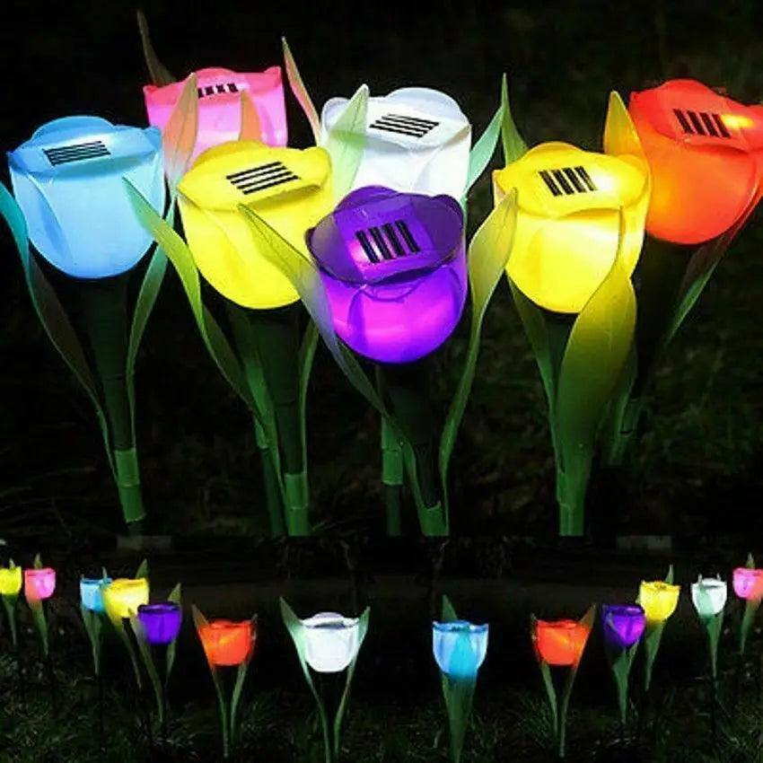 PetalGlow - Luci solari per fiori di tulipano