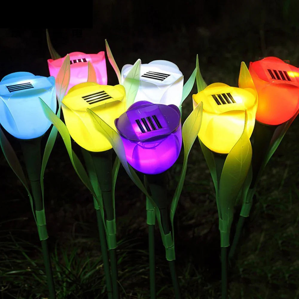 PetalGlow - Luci solari per fiori di tulipano