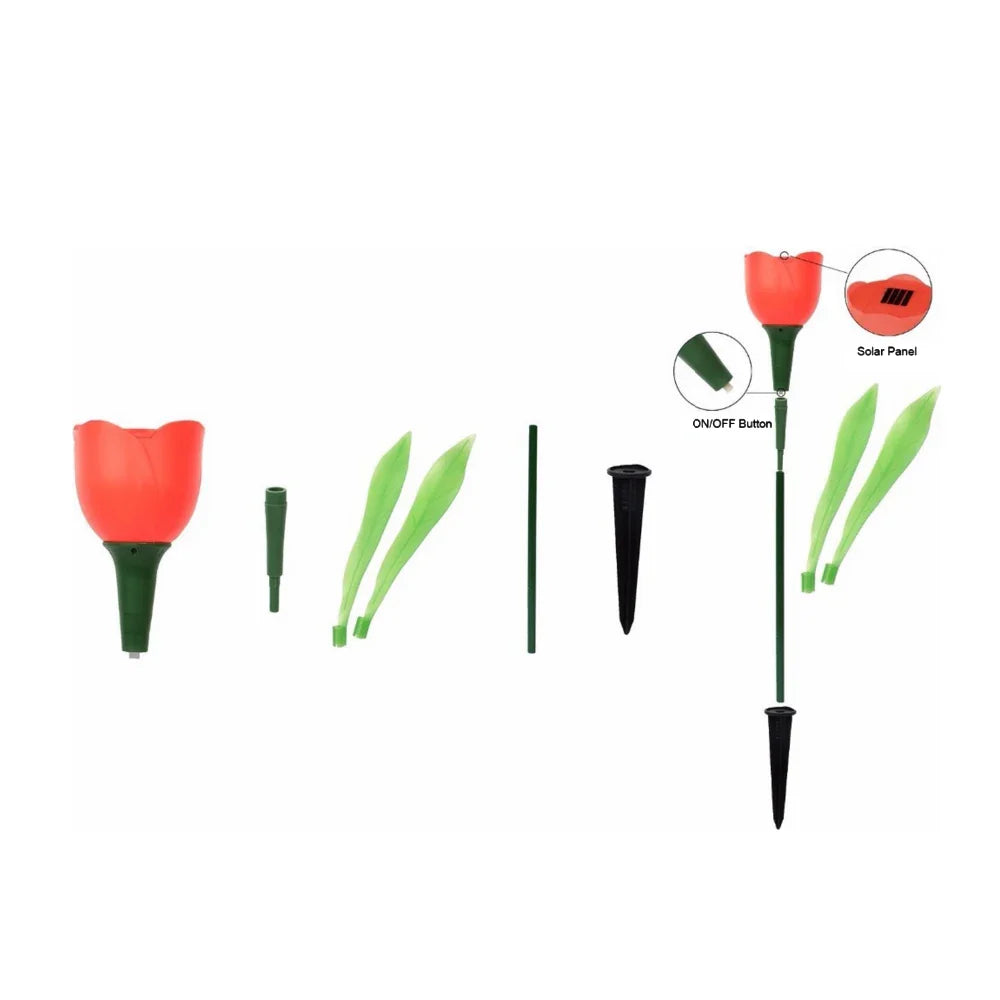 PetalGlow - Luci solari per fiori di tulipano
