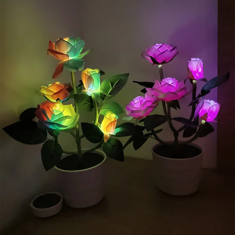 GardenBliss - Lampadario a rose solari