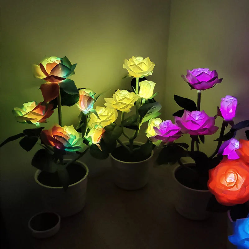 GardenBliss - Lampadario a rose solari