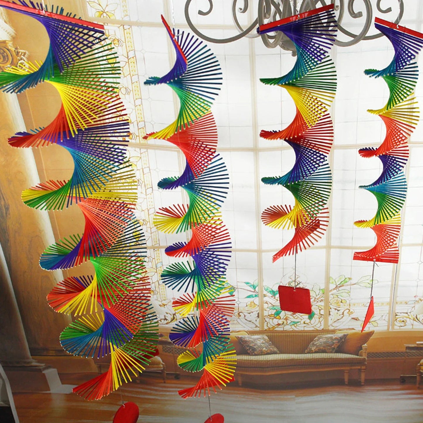 AngelicSpiral - Campane a vento in ferro colorato