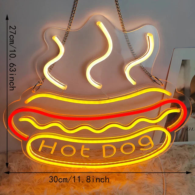 TastyTidbits - Luce notturna al neon per il fast food