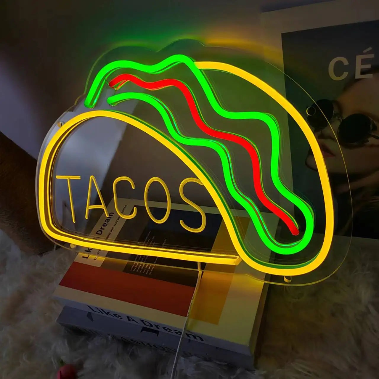 TastyTidbits - Luce notturna al neon per il fast food