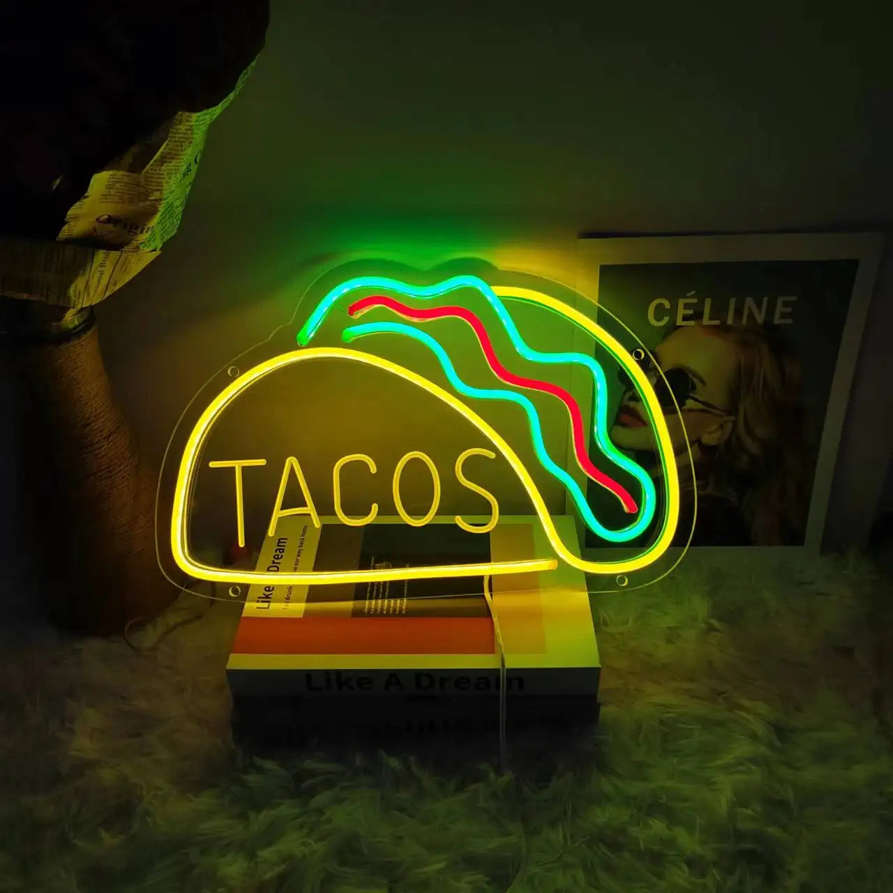 TastyTidbits - Luce notturna al neon per il fast food