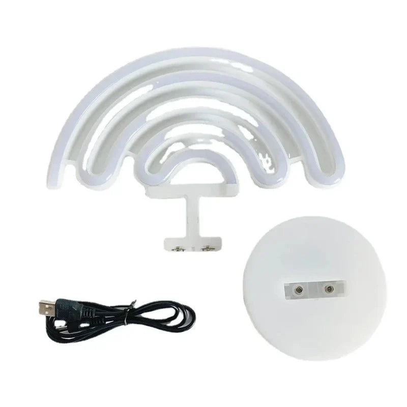 OddlyGlow - Lampada a batteria con insegna al neon