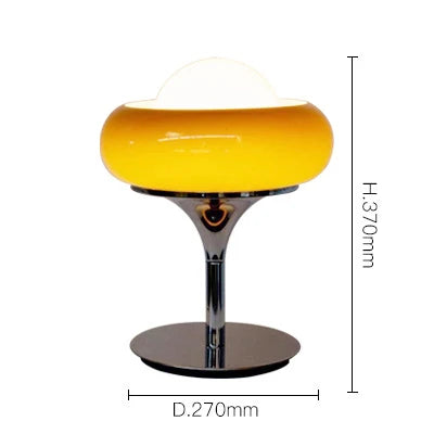 GlowClassic - Lampada da tavolo arancione vintage