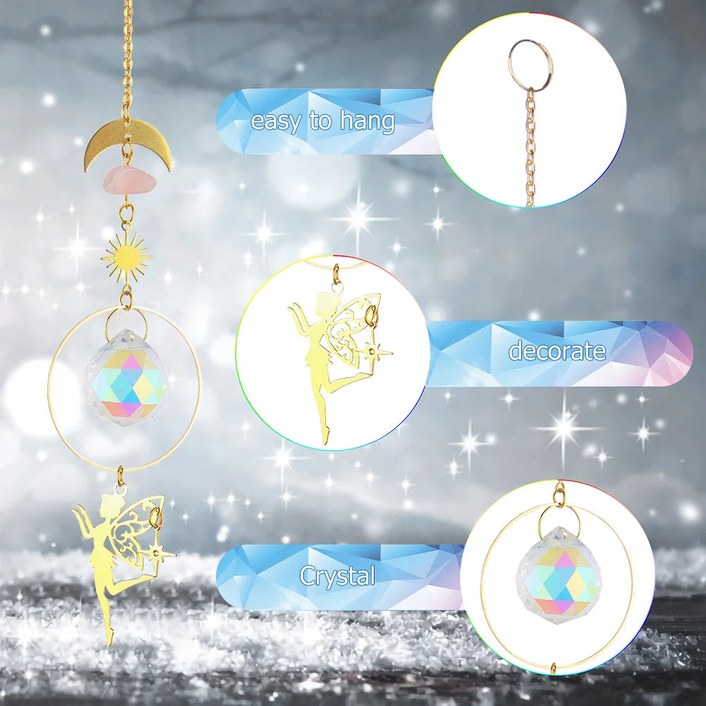 CrystalChimes - Ornamenti a forma di prisma che catturano la luce