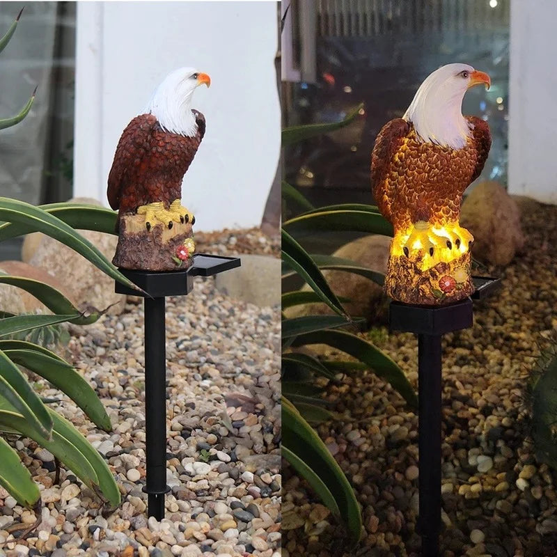 GardenEagle - Luce LED impermeabile con decorazione di animali