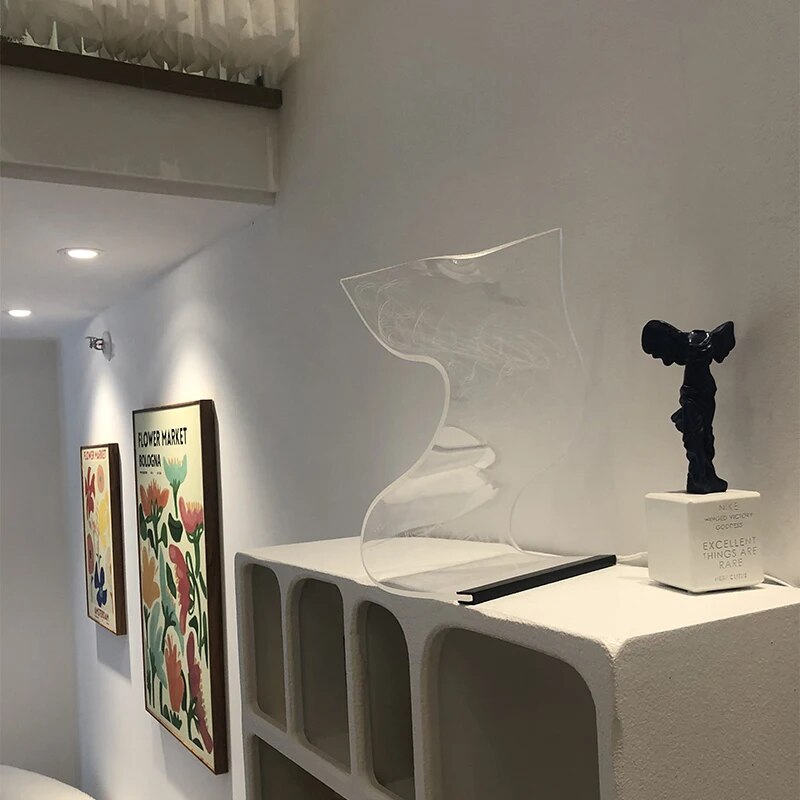 Sleek Acrylic - Lampada da tavolo a led in acrilico