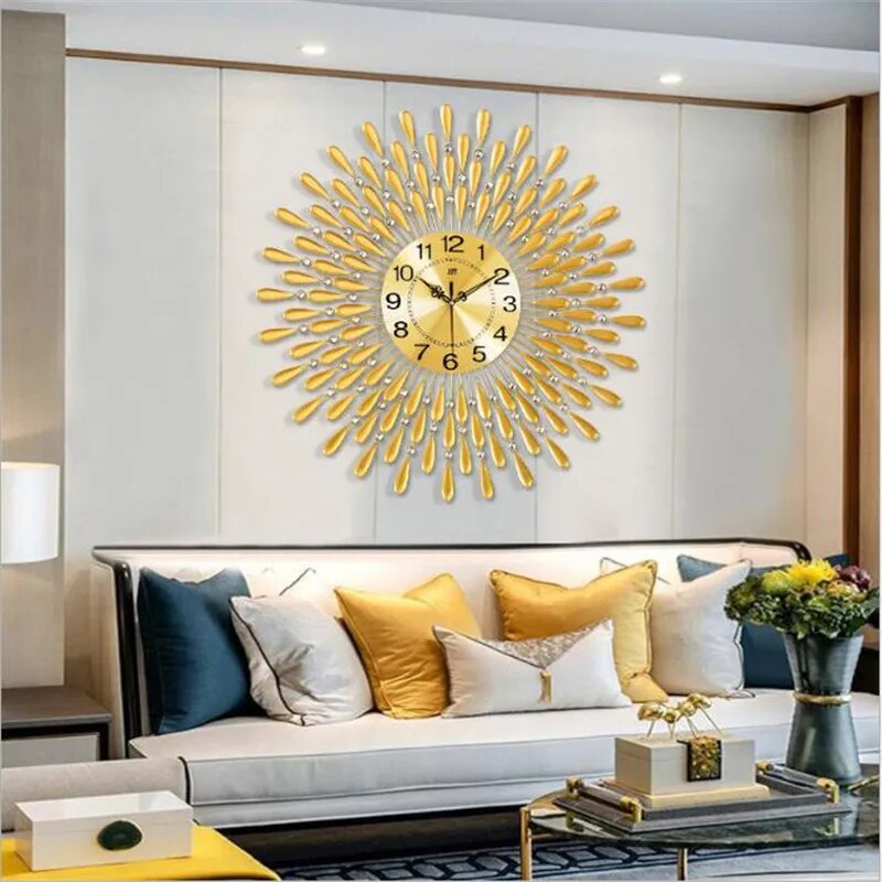 BrillianceBloom - Orologio da parete con diamante