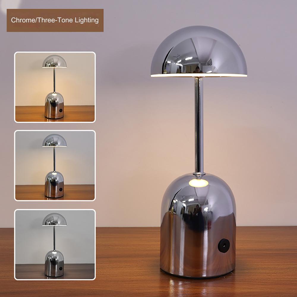 LuminaCrescent - Lampada da tavolo in metallo dimmerabilej