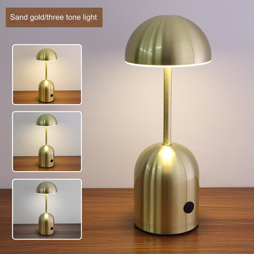 LuminaCrescent - Lampada da tavolo in metallo dimmerabilej