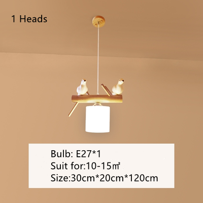 BirdNest - Lampadario in legno naturale