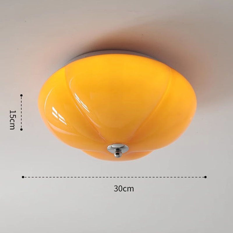 RetroGlaze - Lampada in vetro con riflessi di zucca