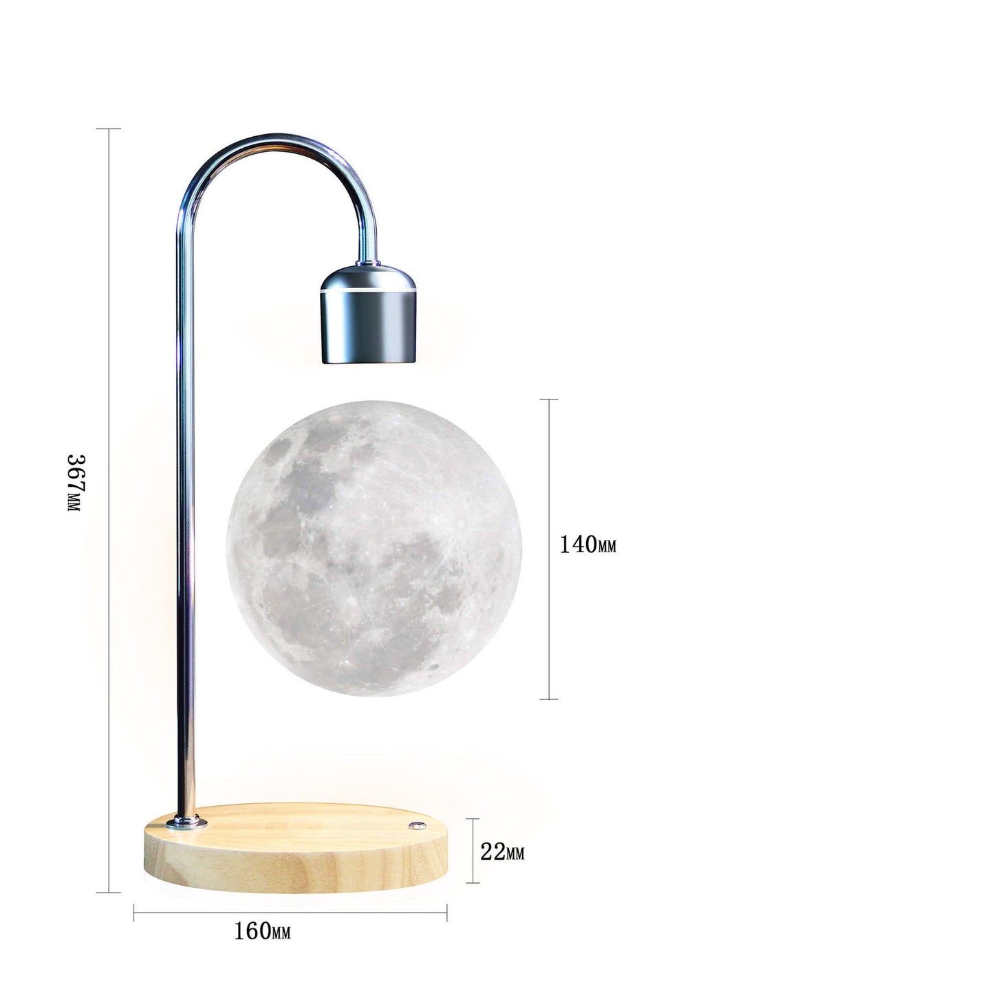 GravityGlow - Lampada a luna