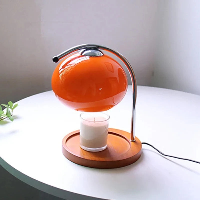 AvantGlimmer - Lampada da tavolo in vetro Macaron