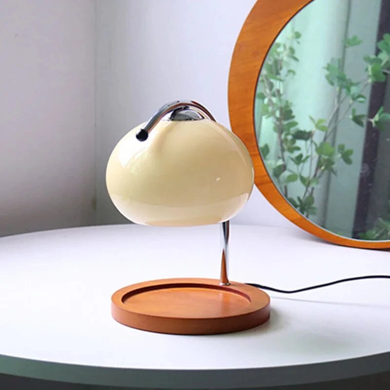 AvantGlimmer - Lampada da tavolo in vetro Macaron