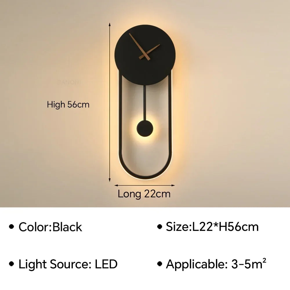 Orologio moderno a led da parete