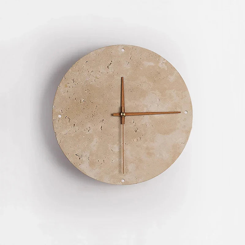 Applique con orologio in marmo